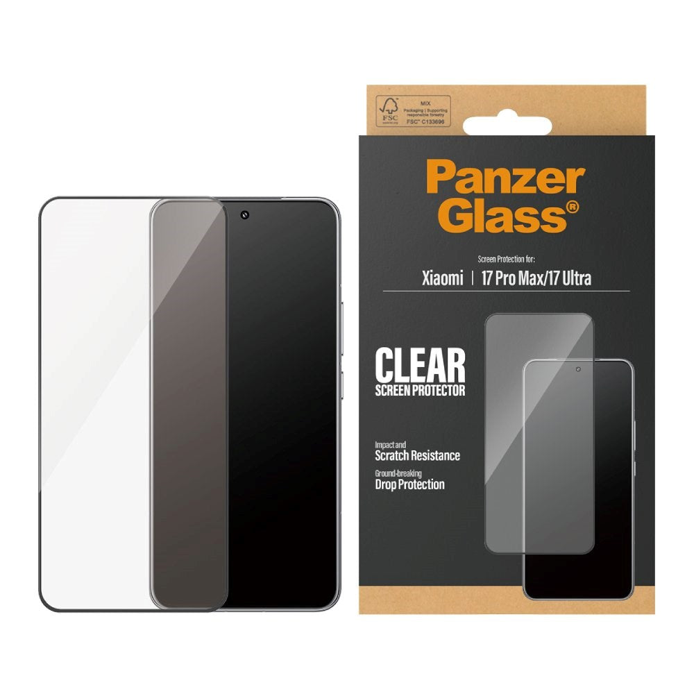Xiaomi 17 Ultra PanzerGlass Skärmskyddsglas - Ultra Wide Fit - Genomskinlig