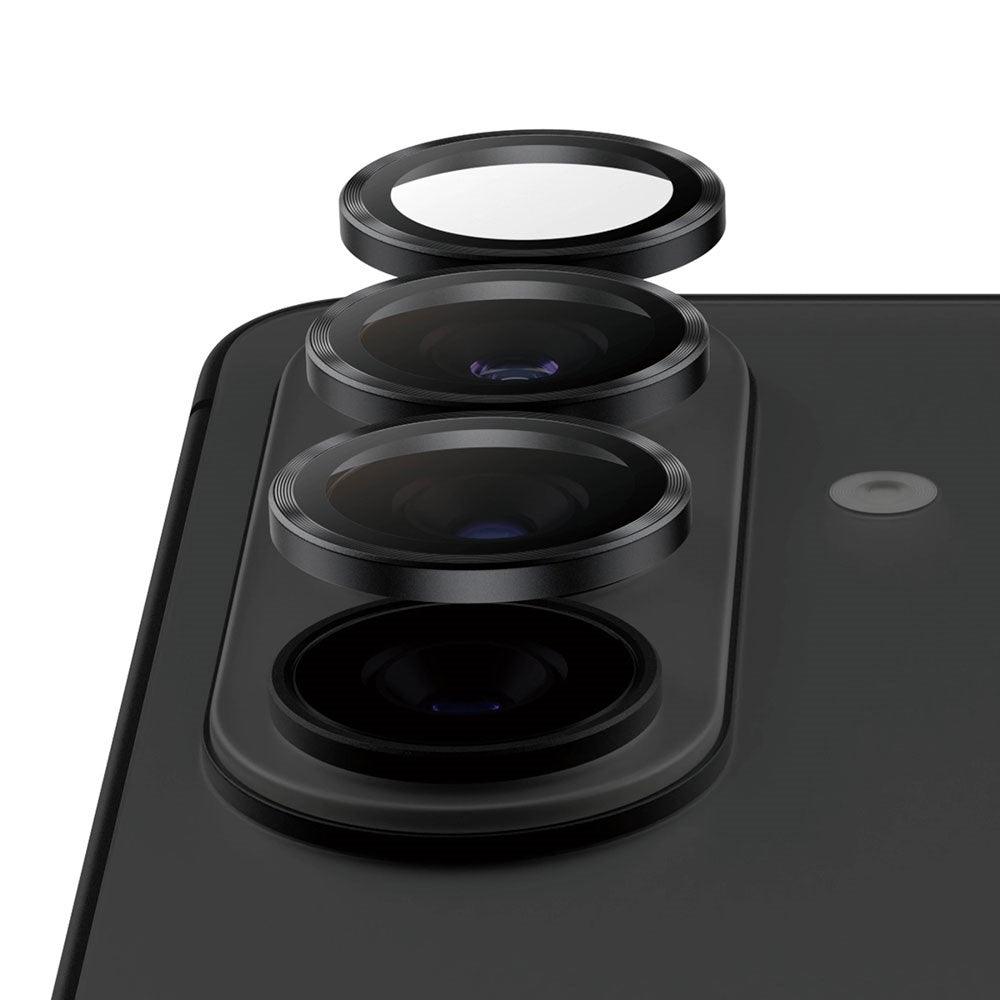 Samsung Galaxy S26 / S26+ (Plus) PanzerGlass Ceramic Hoops Kameralinsskydd med Installationsram - Svart