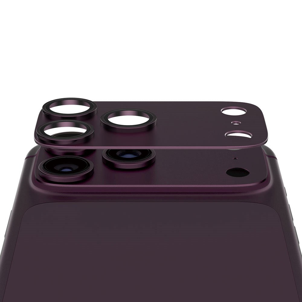 iPhone 18 Pro Max PanzerGlass FENDER Kameralinsskydd - Dark Cherry