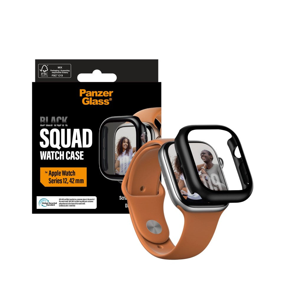 Apple Watch Series 12 (42mm) PanzerGlass Squad Skal - Svart