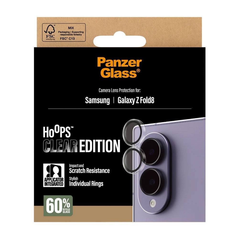 Samsung Galaxy Z Fold8 PanzerGlass® Hoops Clear Edition Kameralinsskydd - Transparent