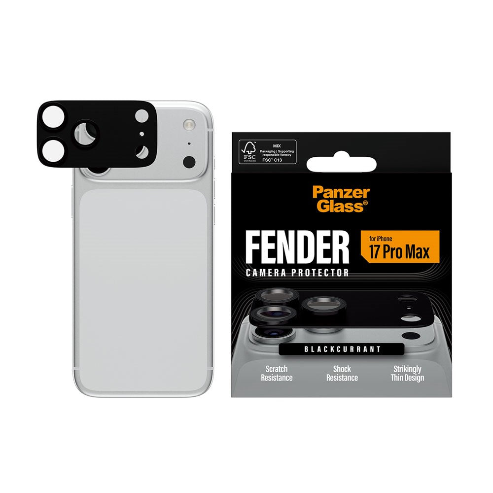 iPhone 17 Pro Max PanzerGlass FENDER Kameralinsskydd - Black