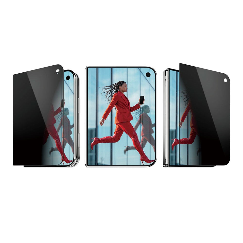iPhone Duo PanzerGlass Ultra Wide Fit Skärmskyddsglas m. FastFit In-A-Box - Privacy - Genomskinlig