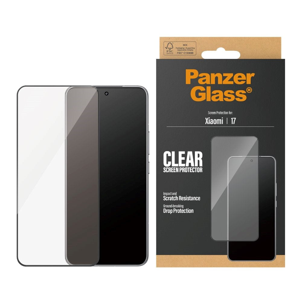 Xiaomi 17 PanzerGlass Skärmskyddsglas - Ultra Wide Fit - Genomskinlig