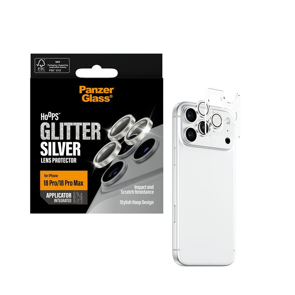 iPhone 18 Pro / Pro Max PanzerGlass Hoops - Kameraskydd - Silver