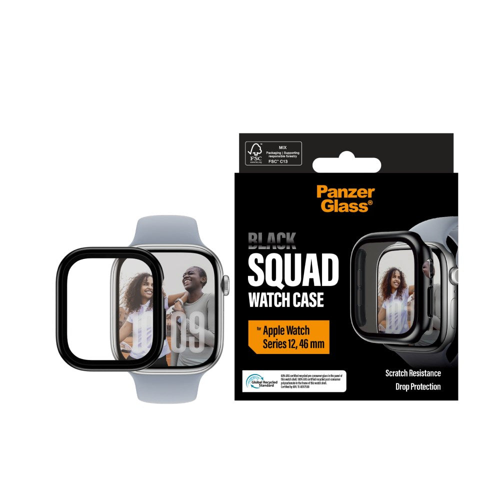 Apple Watch Series 12 (46mm) PanzerGlass Squad Skal - Svart