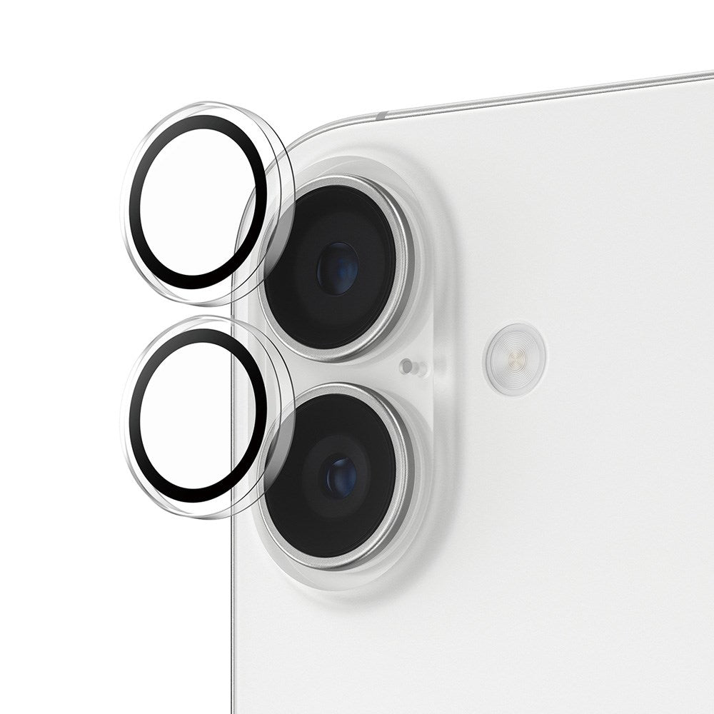 PanzerGlass iPhone 17 / 16 / 16 Plus Hoops Kameralinsskydd med Installationsram - Genomskinlig