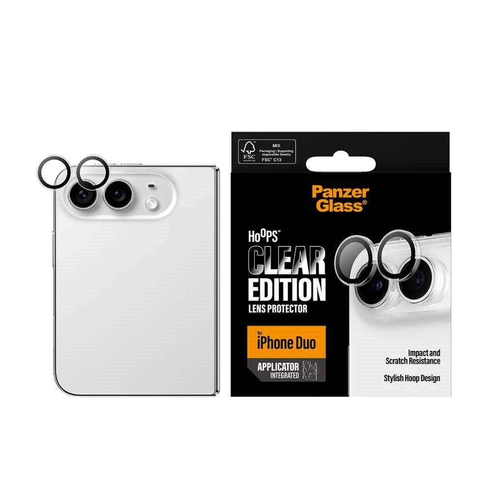 iPhone Duo PanzerGlass Hoops - Kameraskydd - Genomskinlig