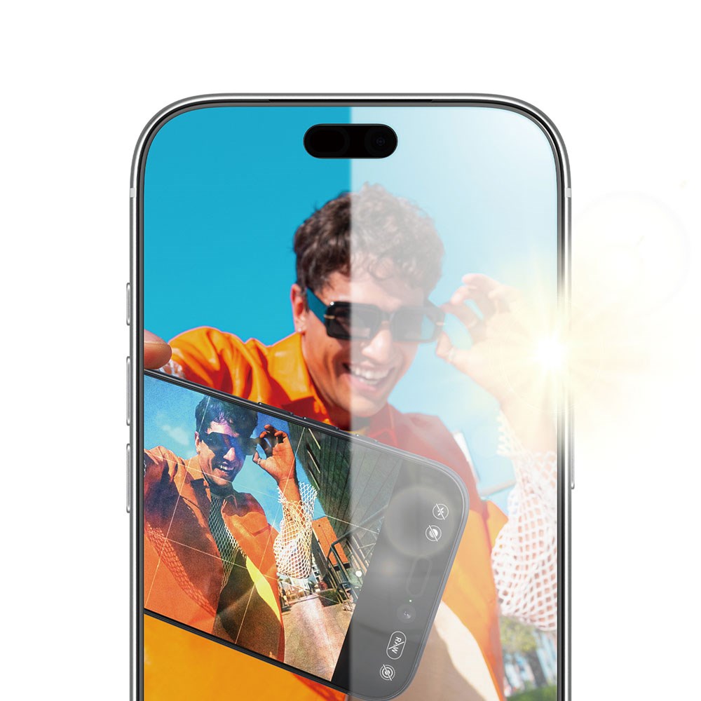 iPhone 18 Pro PanzerGlass Skärmskydd med FastFit In-A-Box - Antireflexbeständig - Genomskinlig