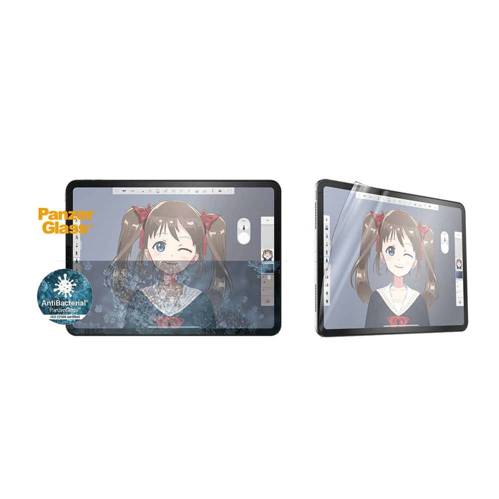 iPad Air (2022/2020) / Pro 11" (2022 / 2021 / 2020 / 2018) PanzerGlass Skärmskydd - Antibakteriellt - GraphicPaper - Transparent