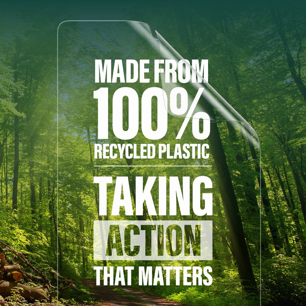 Samsung Galaxy S25 Ultra PanzerGlass Eco Matrix Skärmskydd Ultra Wide Fit - Aligner Kit - Platinum Strength - Genomskinlig