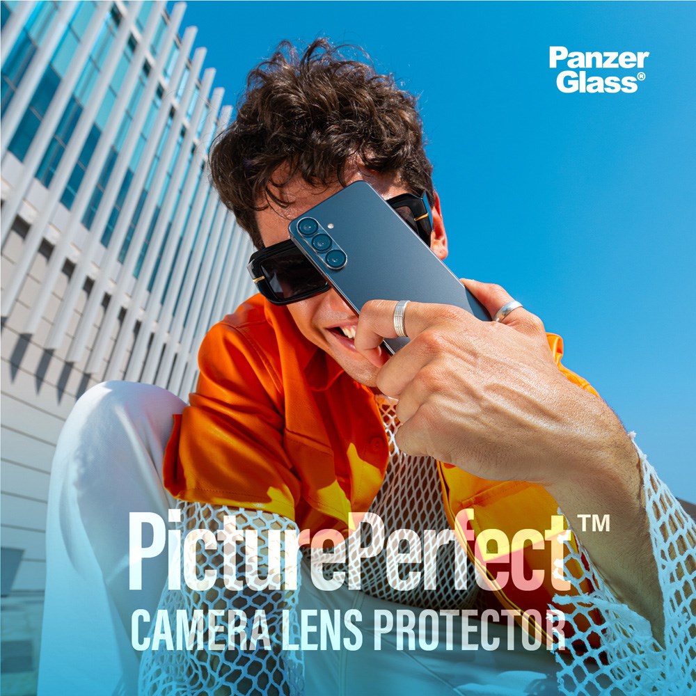 Samsung Galaxy S25+ (Plus) PanzerGlass PicturePerfect - Kameraskydd - Platinum Strength - Genomskinlig / Svart
