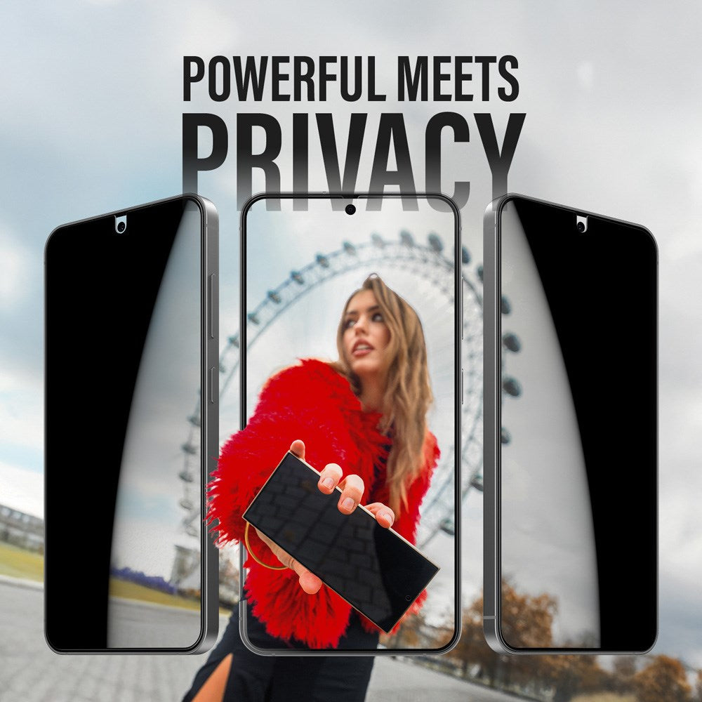 PanzerGlass Samsung Galaxy S25+ (Plus) - Ultra-Wide Fit Skärmskyddsglas - Privacy Funktion - Genomskinlig