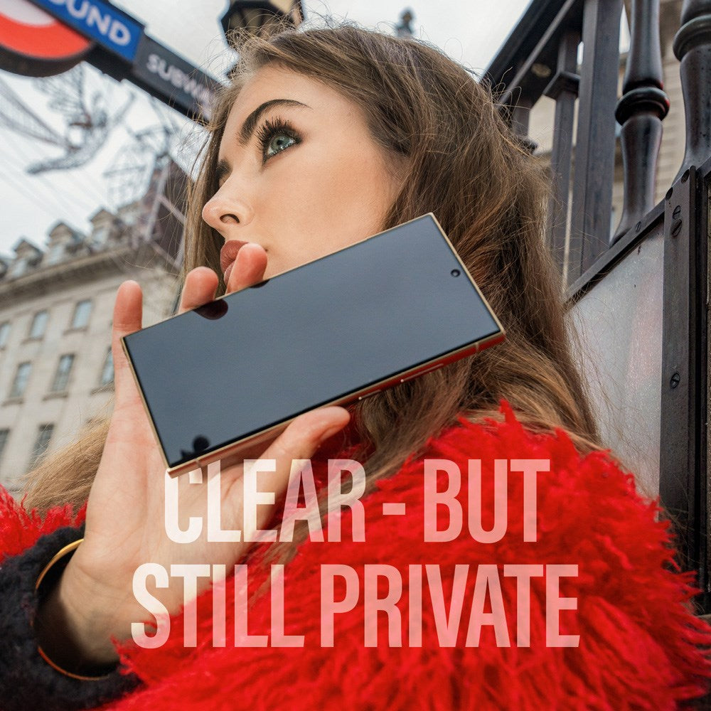 PanzerGlass Samsung Galaxy S25+ (Plus) - Ultra-Wide Fit Skärmskyddsglas - Privacy Funktion - Genomskinlig