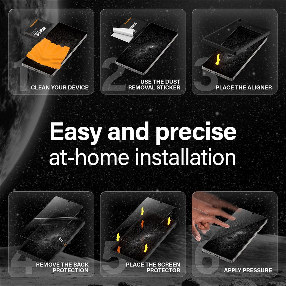 PanzerGlass Samsung Galaxy S25 Ultra - Ultra-Wide Fit Ceramic Skärmskyddsglas - Genomskinlig