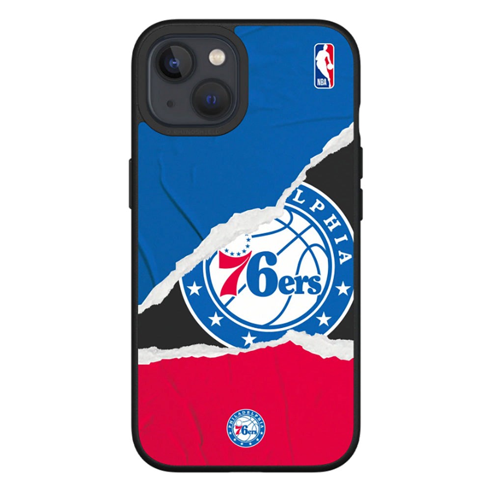 iPhone 13 RhinoShield SolidSuit Tåligt NBA Skal med Philadelphia 76ers - Sweat and Tears