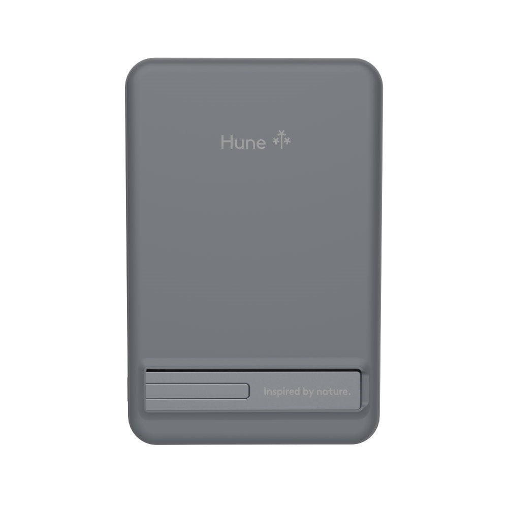 Hune Halcon 5000mAh Powerbank med Trådlös Laddning - MagSafe Kompatibel - Grå