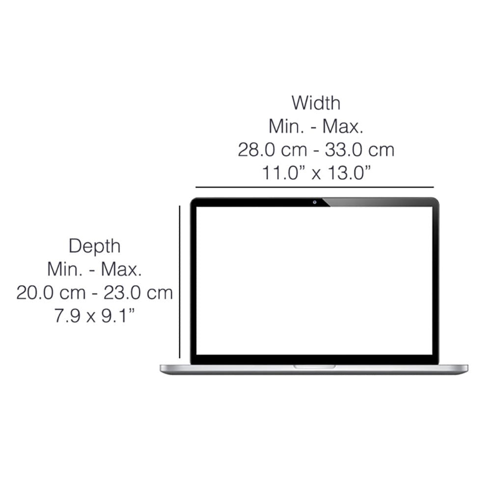 Universal 12" / 13" / 14" Laptop Philbert Case m. Solar Shading & Integrated Privacy - Striped