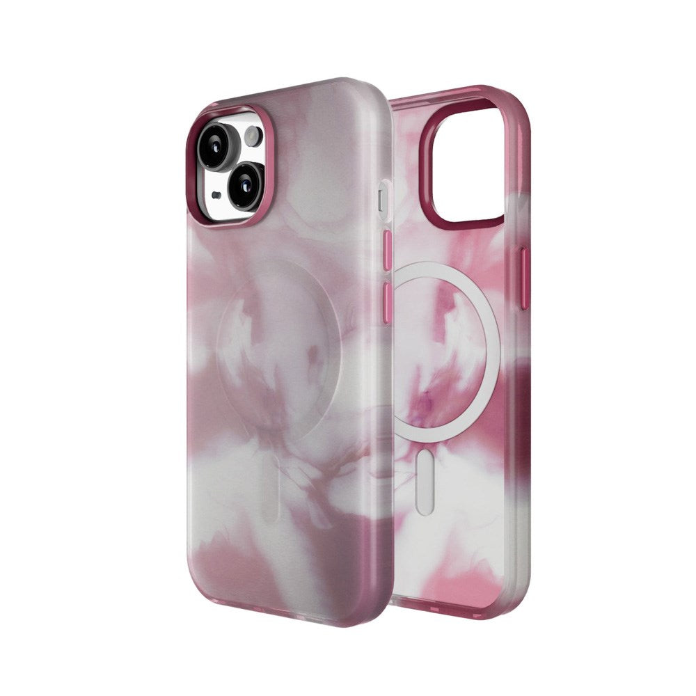 iPhone 15 Puro AQUA Flexibelt Plast Skal - MagSafe Kompatibelt - Rosa