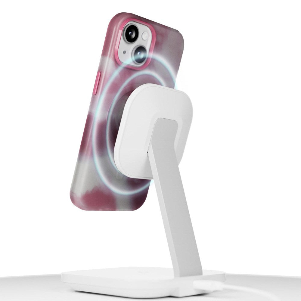 iPhone 15 Puro AQUA Flexibelt Plast Skal - MagSafe Kompatibelt - Rosa