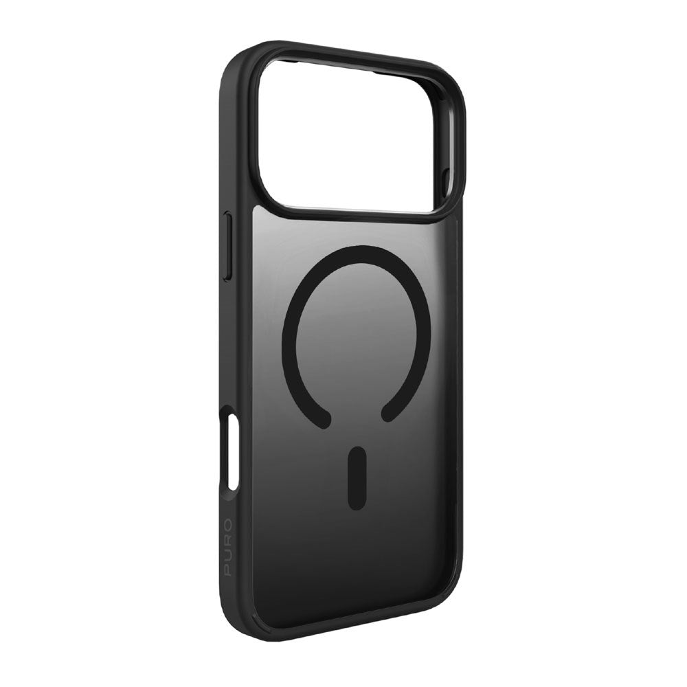 iPhone 17 Pro PURO GRADIENT Skal - MagSafe Kompatibel - Genomskinlig / Svart