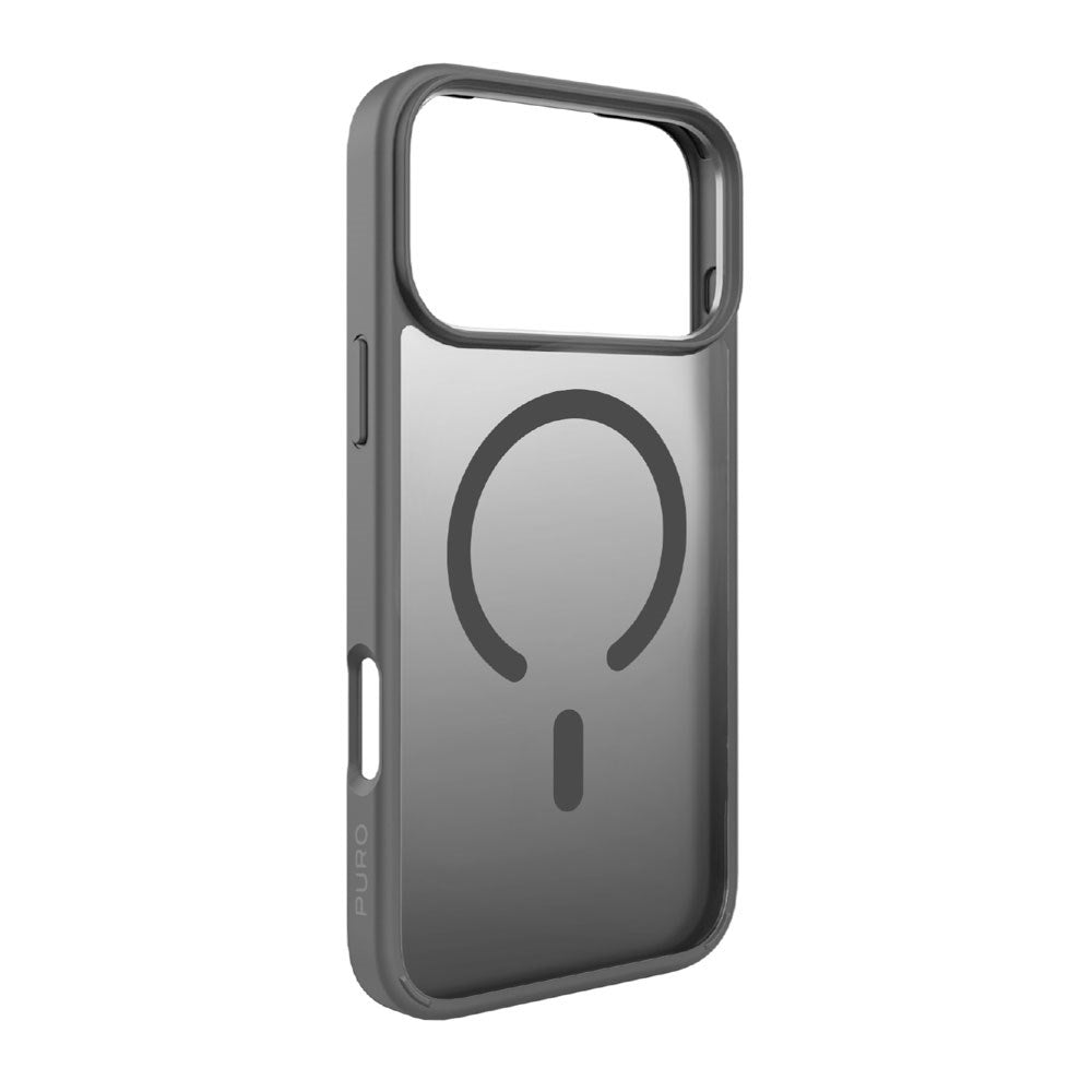 iPhone 17 Pro PURO GRADIENT Skal - MagSafe Kompatibel - Genomskinlig / Grå