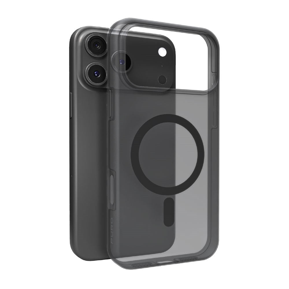 iPhone 17 Pro Max PURO DAYLIGHT Silikon Skal - MagSafe Kompatibel - Genomskinlig / Svart