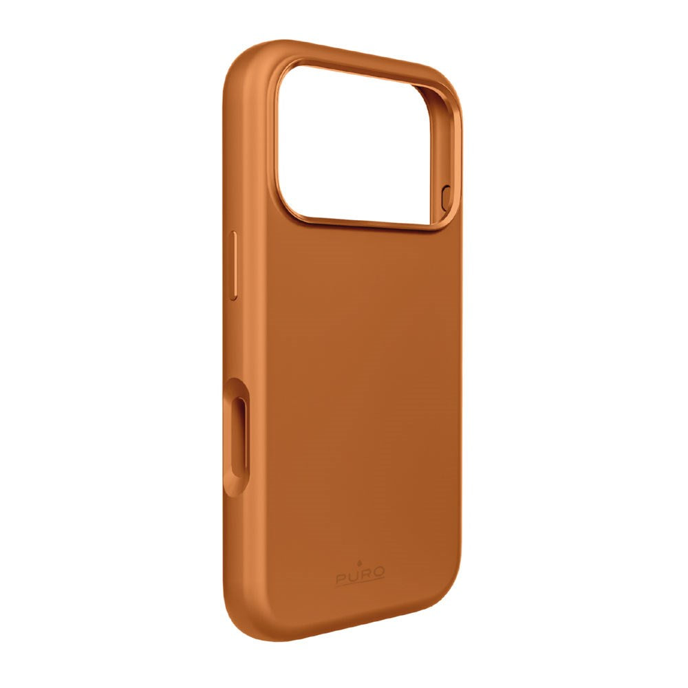 iPhone 17 Pro Max PURO ICON MAG PRO Silikon Skal - MagSafe Kompatibelt - Orange