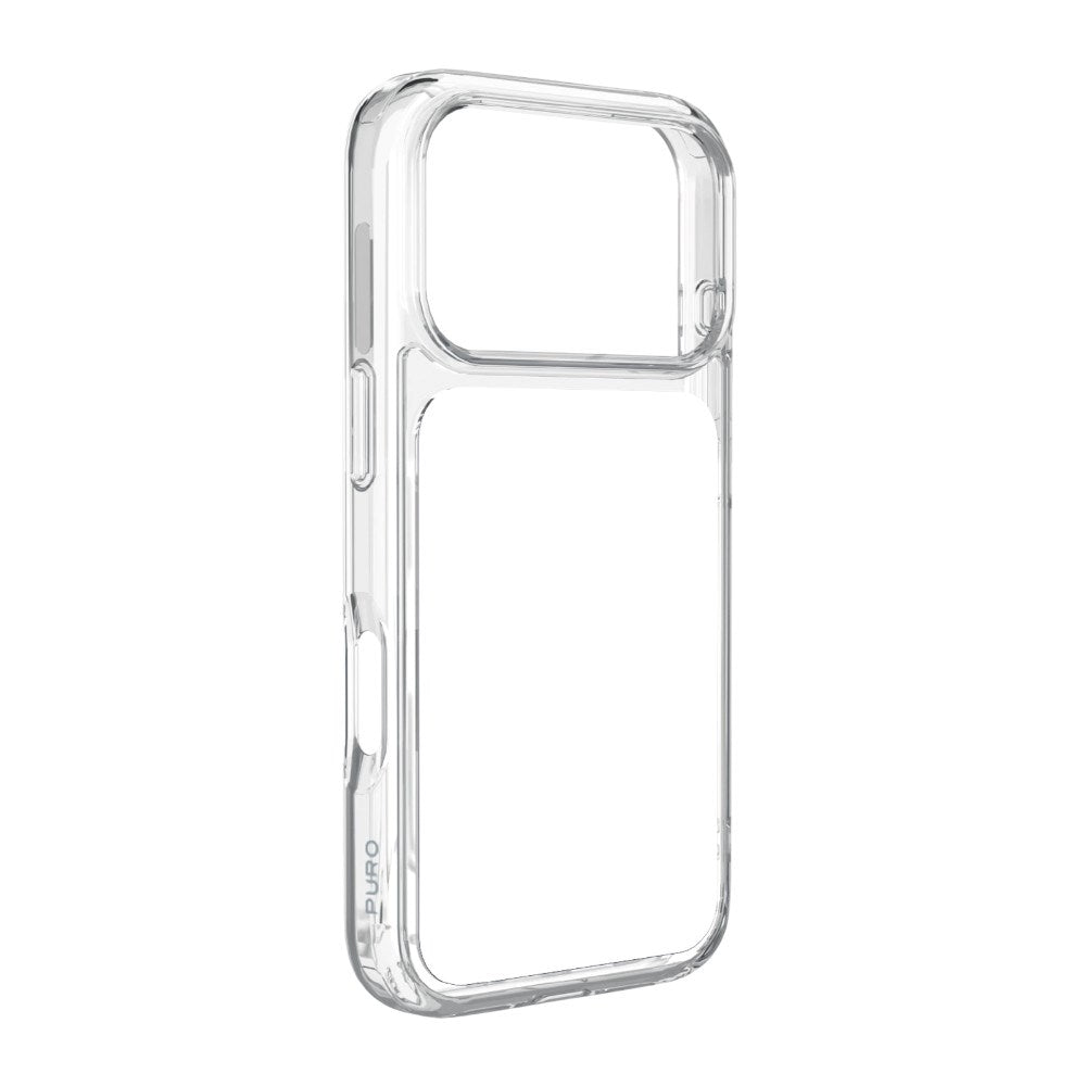 iPhone 18 Pro PURO PLATE MAG Skal - MagSafe Kompatibel - Genomskinlig / Vit