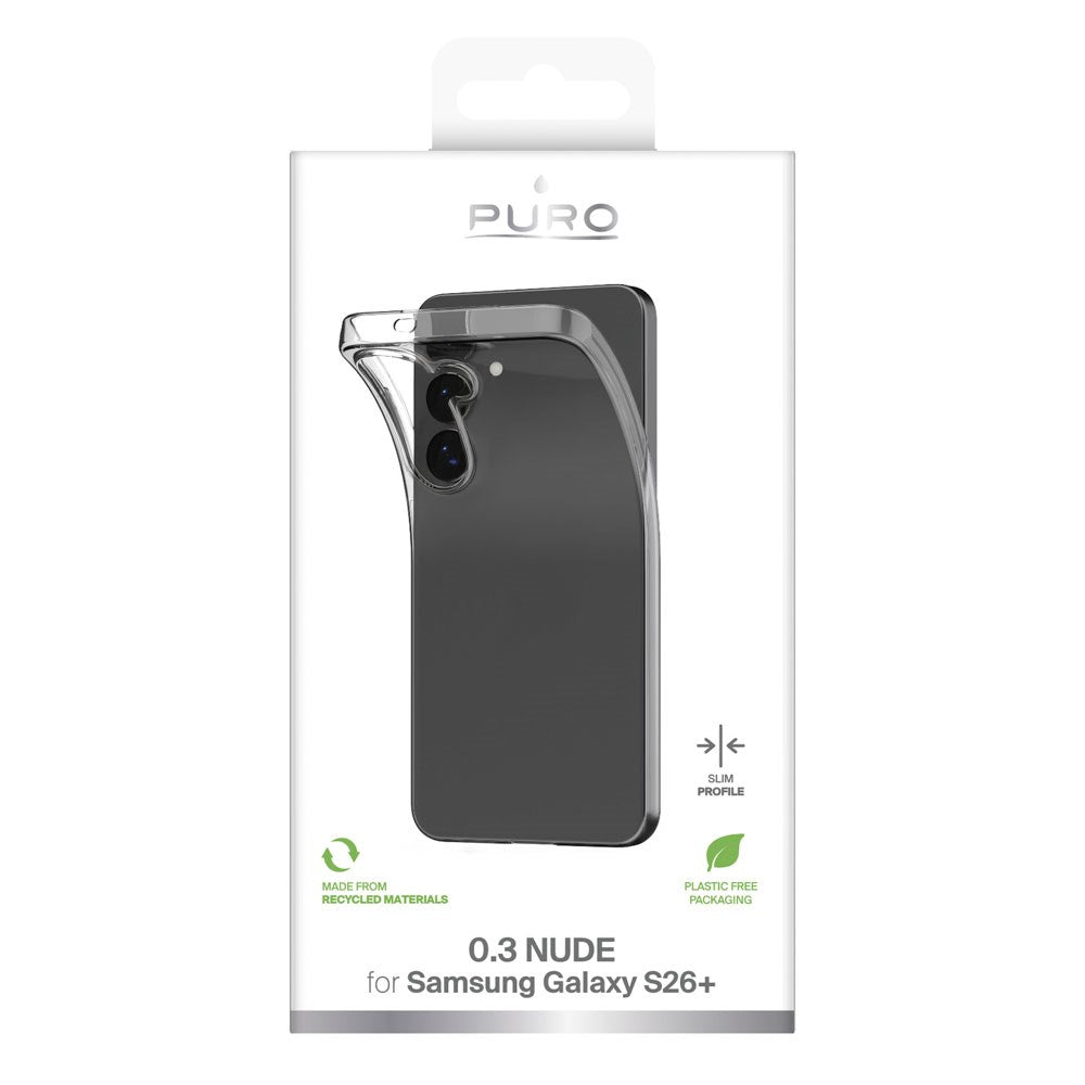 Samsung Galaxy S26+ (Plus) PURO NUDE Ultra Slim Skal 0.3mm - Genomskinlig