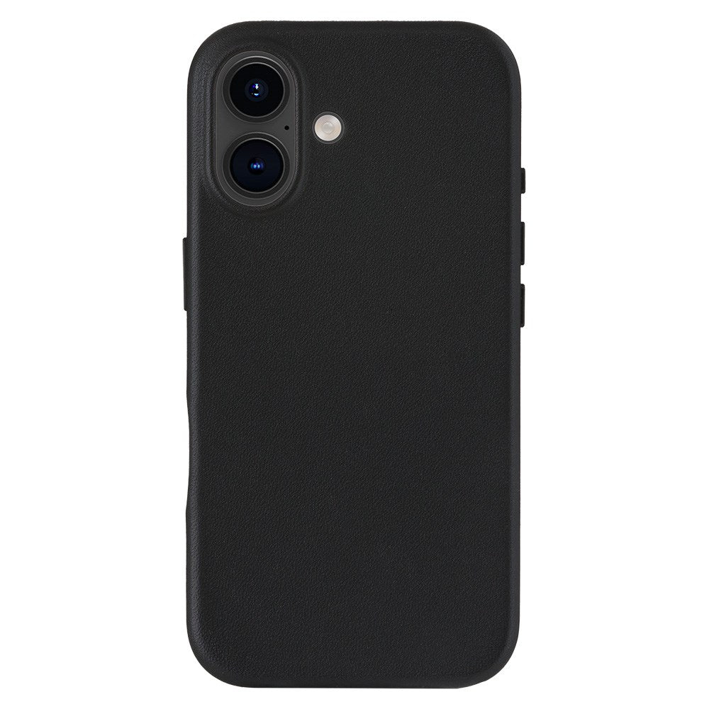 Dbramante1928 iPhone 16 Roskilde Skal - 100 % Äkta Läder - MagSafe-Kompatibel - Svart