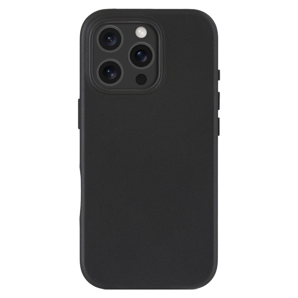 Dbramante1928 iPhone 16 Pro Roskilde Skal - 100 % Äkta Läder - MagSafe-Kompatibel - Svart