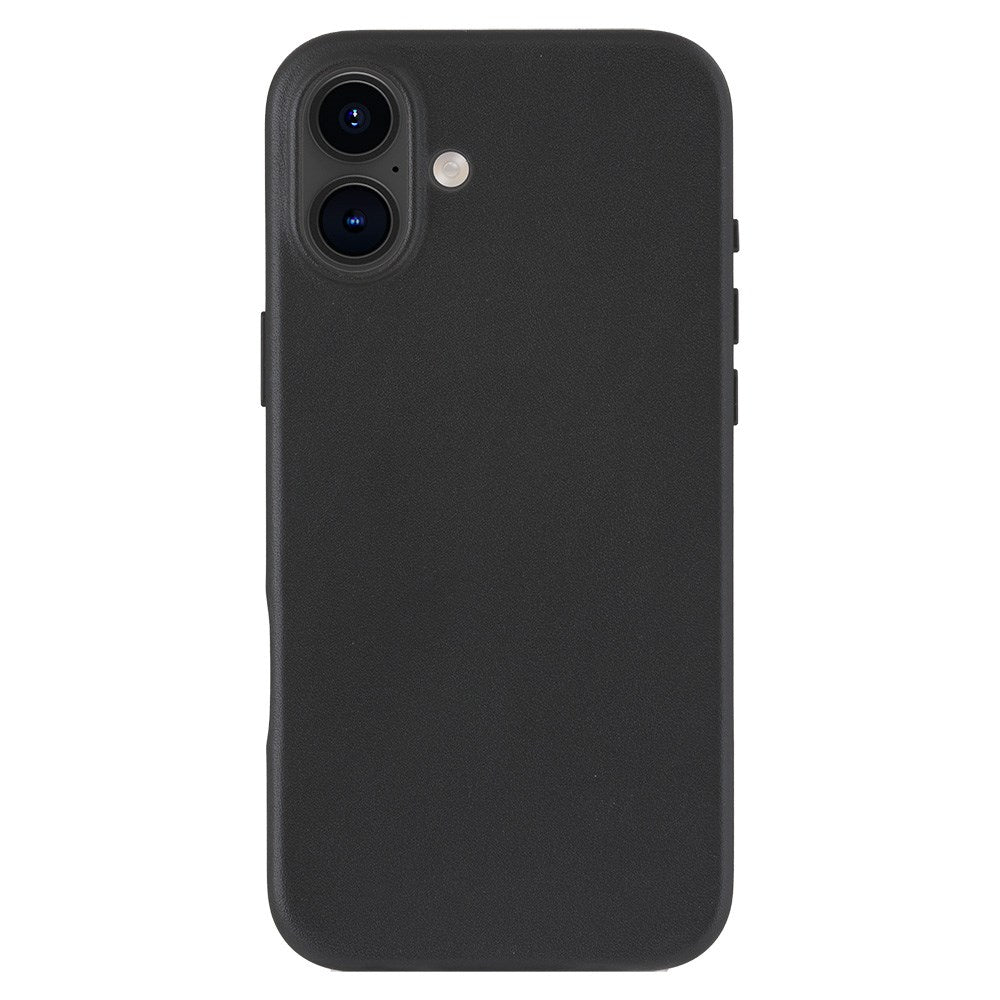 Dbramante1928 iPhone 16 Plus Roskilde Skal - 100 % Äkta Läder - MagSafe-Kompatibel - Svart