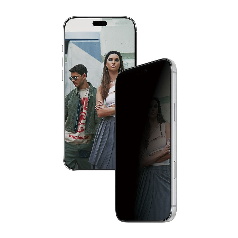 iPhone 18 Pro Max SAFE by PanzerGlass Ultra-Wide Fit Skärmskyddsglas med EasyAligner - Privacy - Genomskinlig