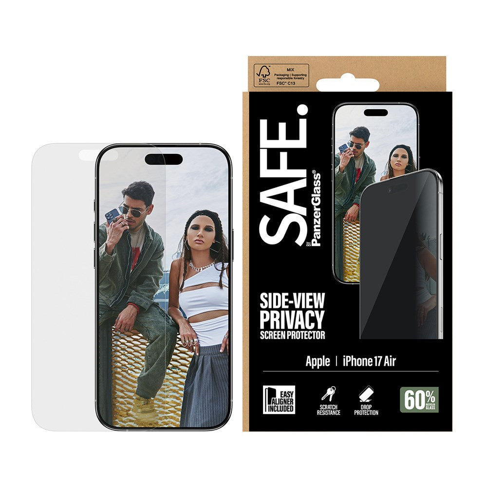 SAFE by PanzerGlass iPhone Air Ultra-Wide Fit Skärmskyddsglas - Privacy Funktion - Genomskinlig