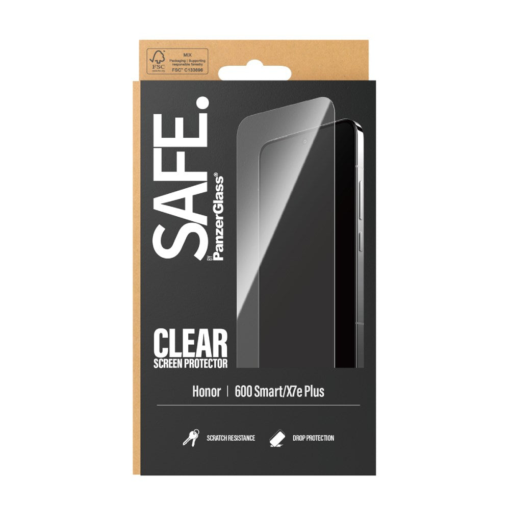 Honor 600 Smart SAFE. by PanzerGlass - Härdat Skyddsglas - Transparent