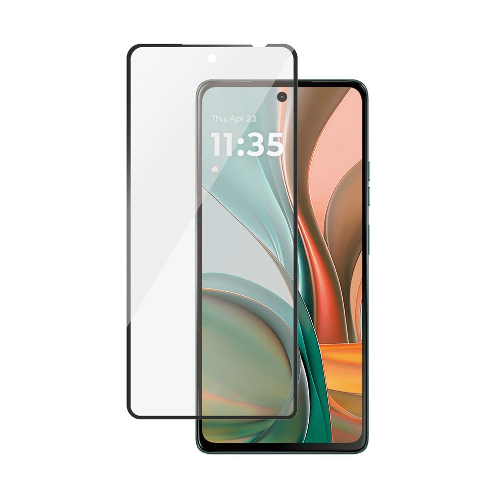 SAFE by PanzerGlass Ultra-Wide Fit Skärmskyddsglas - Motorola Moto G75 (5G) - Genomskinlig / Svart Kant