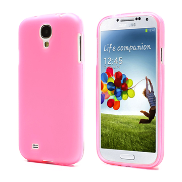 Samsung Galaxy S4/S4+ Frosted Clear Skal - Rosa