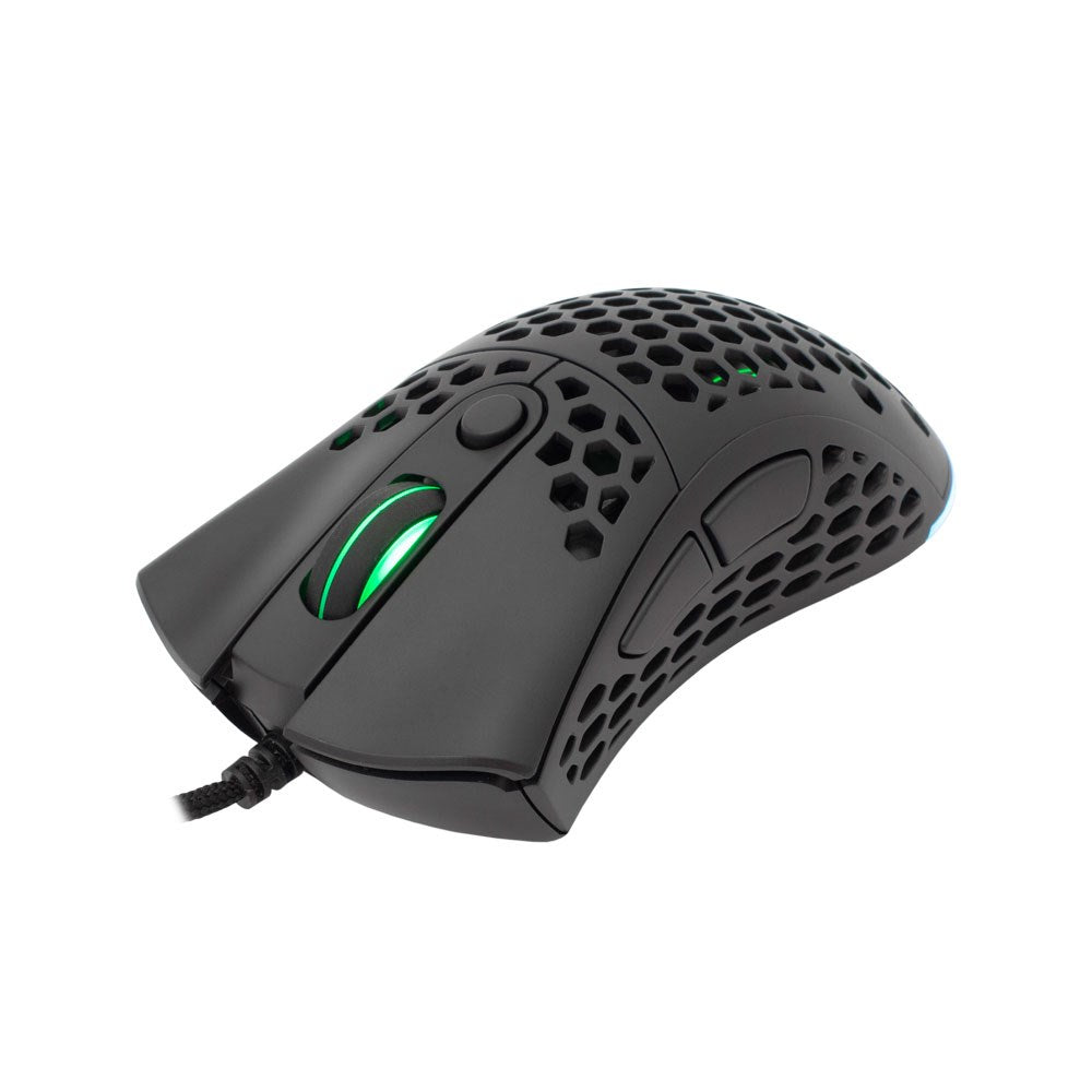 White Shark SHURIKEN Gaming Mus - 6D / 19000 DPI - Svart