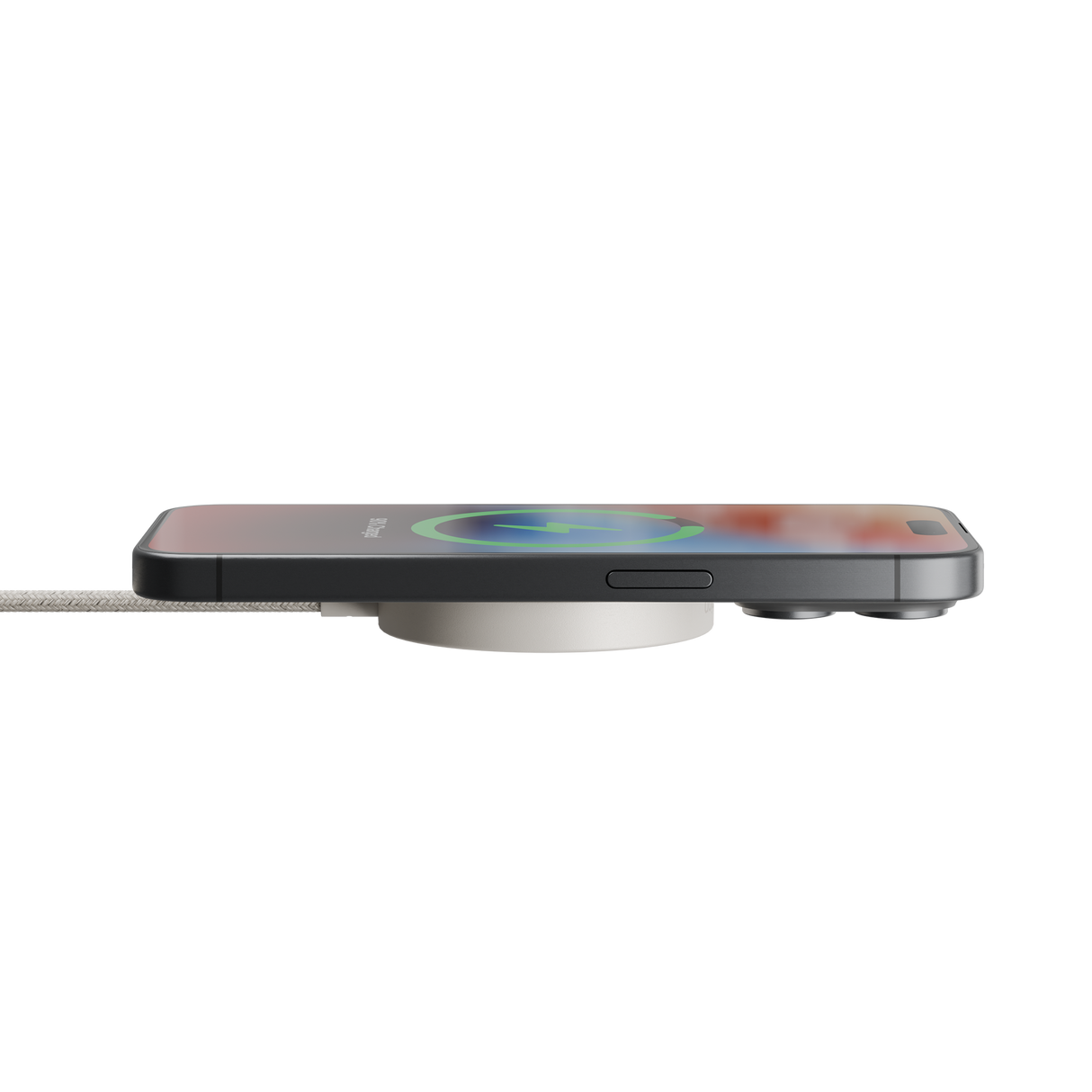 Native Union Snapstand Qi2 Magnetisk Trådlös Laddare m. Ståfunktion - Beige