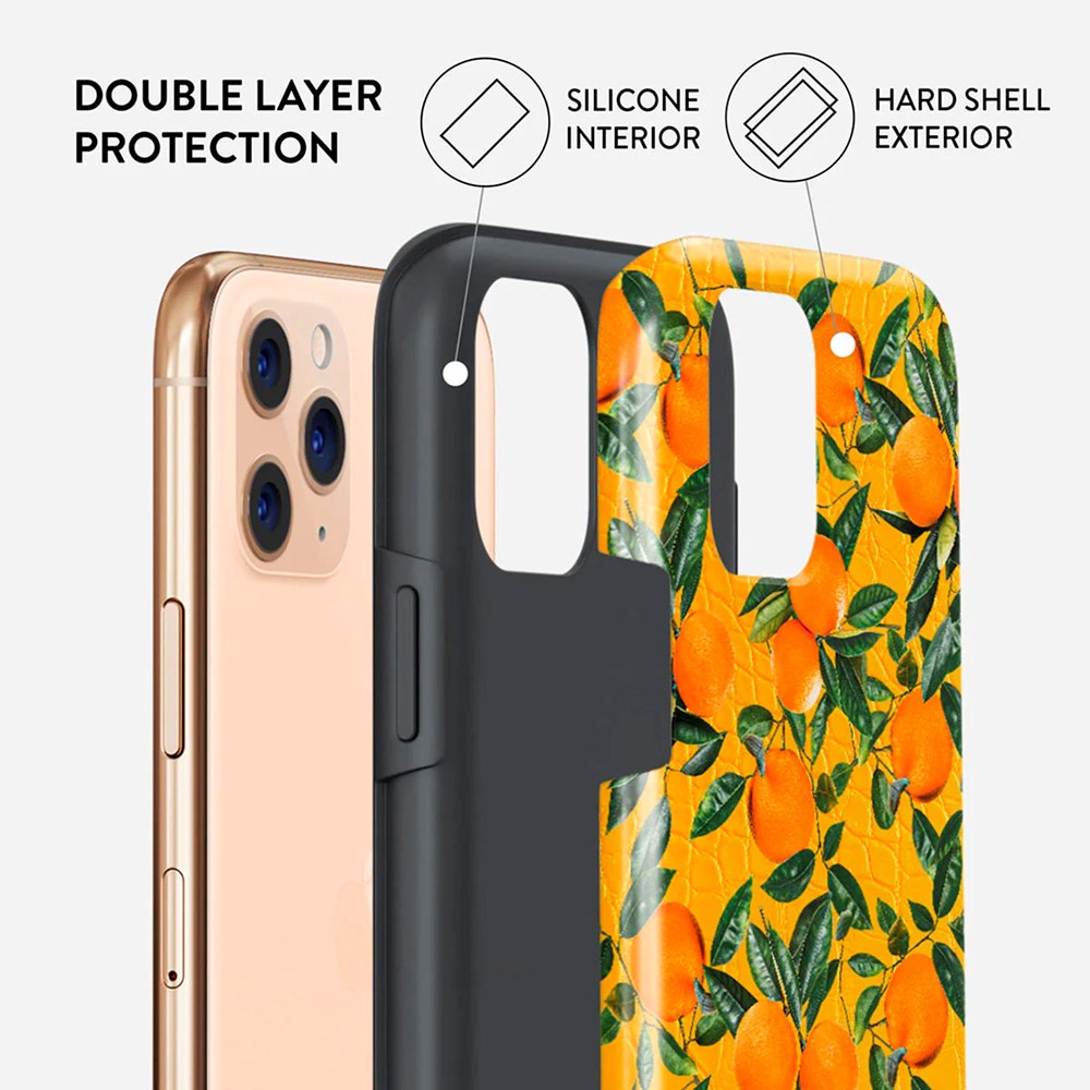 iPhone 11 Pro Burga Tough Fashion Skal - Orange Lemonade
