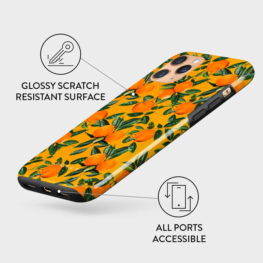 iPhone 11 Pro Burga Tough Fashion Skal - Orange Lemonade