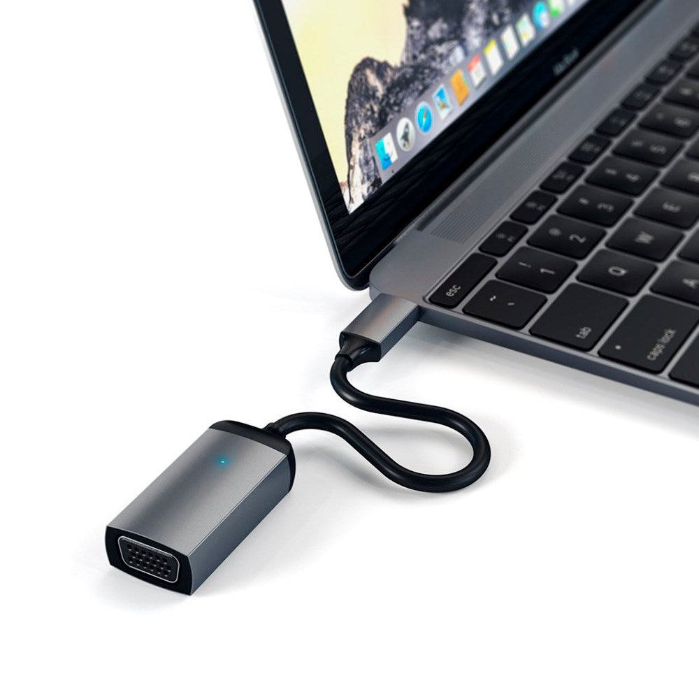 Satechi USB-C till VGA adapter - Space Grey