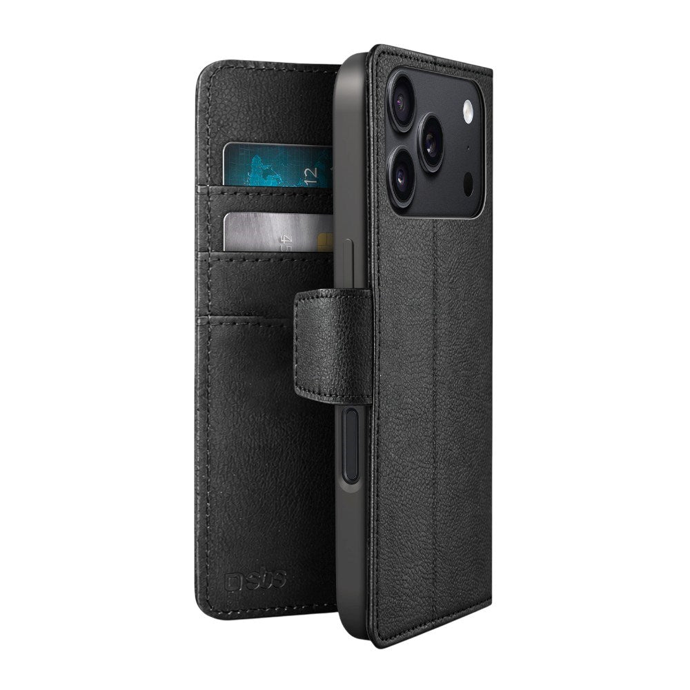 iPhone 18 Pro Max SBS Wallet Classic Fodral - Svart