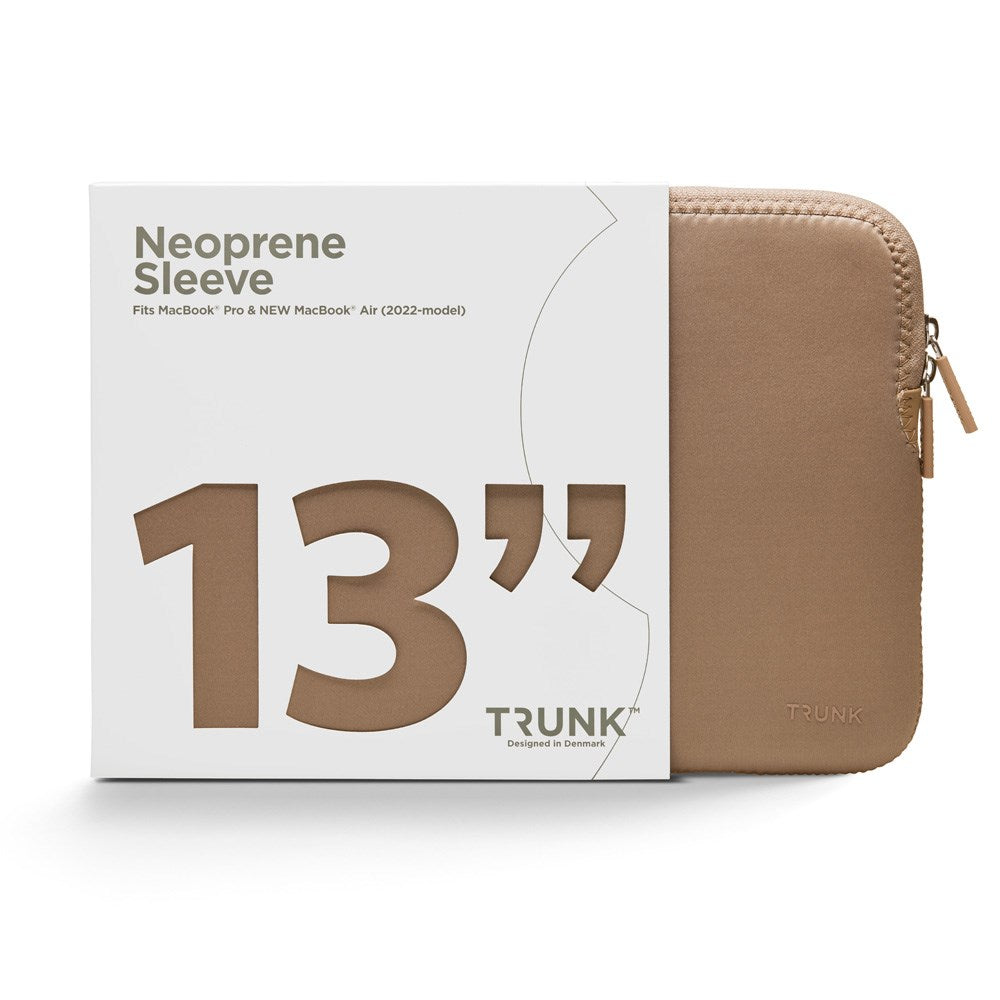 Trunk Neoprene Sleeve för MacBook 13" (30.5 x 21.5 x 1.5 cm) - Warm Taupe