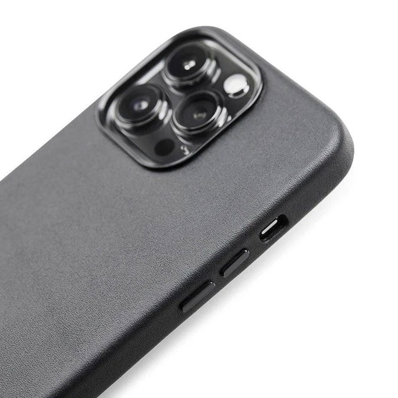 iPhone 13 Pro Trunk Äkta Läder Skal - Svart