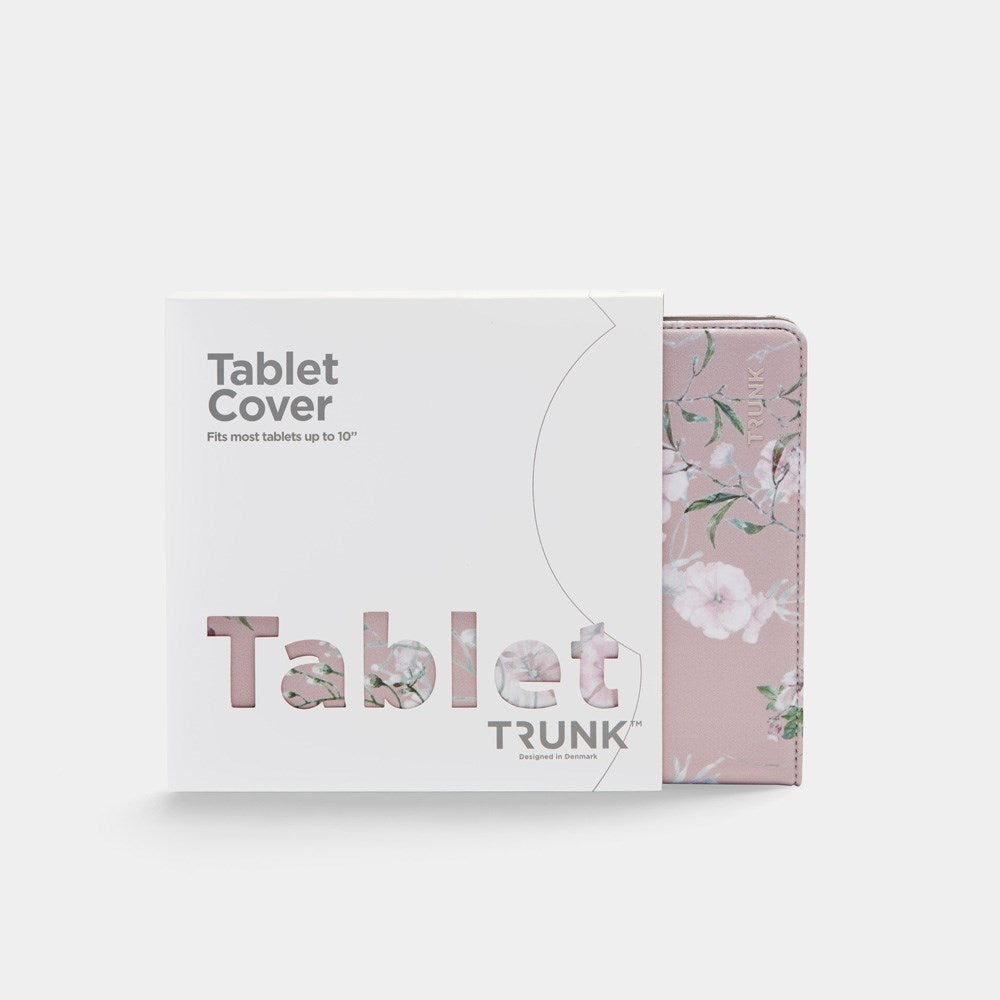 Trunk Universellt Flip Fodral (24.5 x 17.5 x 1 cm) - Rose Flower