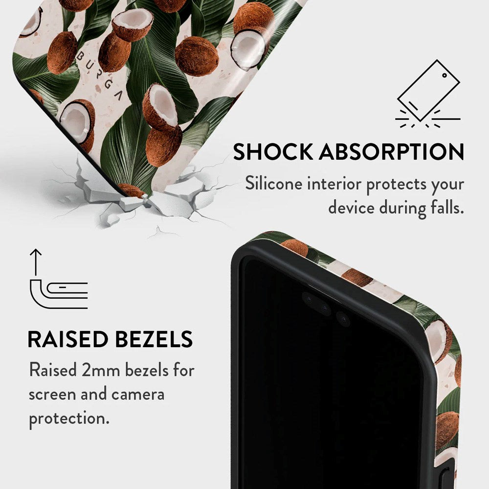 iPhone 15 Pro Burga Tough Fashion Skal - Coconut Crush