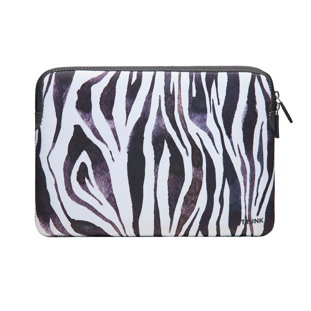 Trunk Neoprene Sleeve för MacBook 13" (30.5 x 21.5 x 1.5 cm) - Zebra