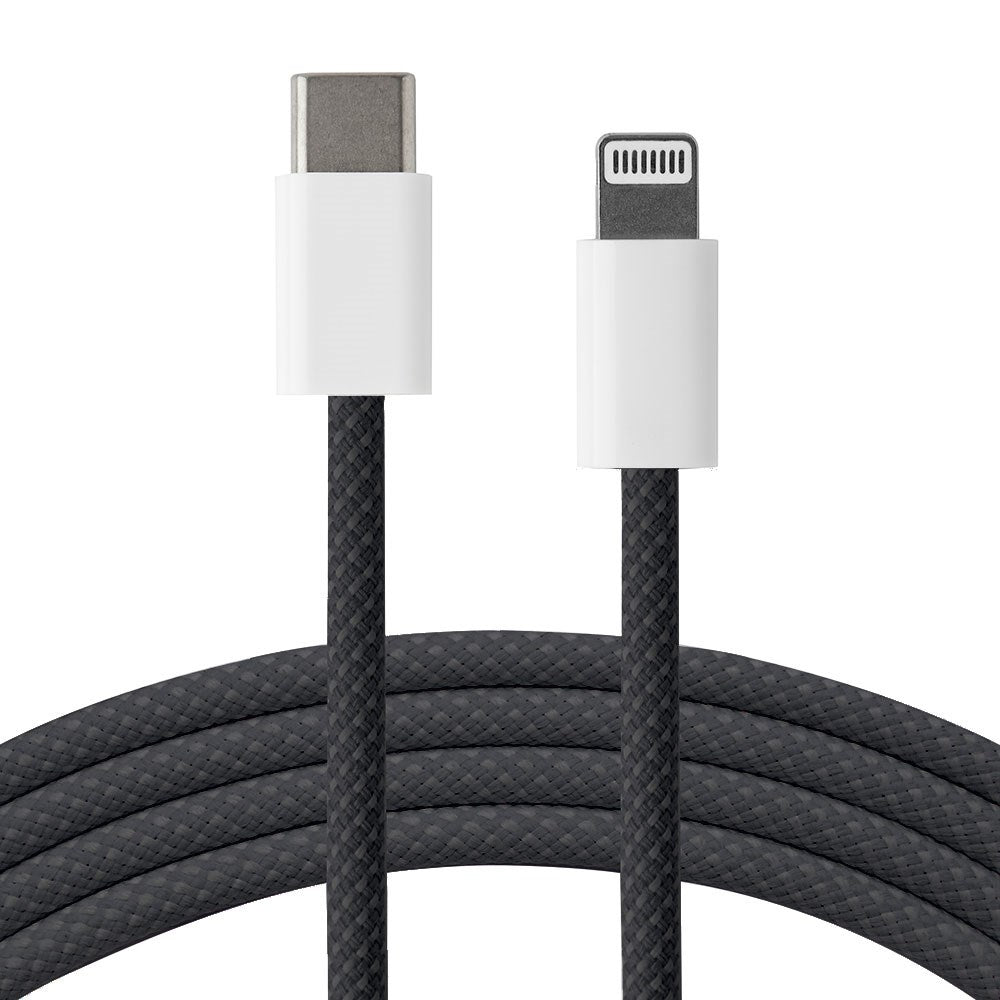 Xceed Braided USB-C till Lightning Kabel PD 60W - 2m - Svart